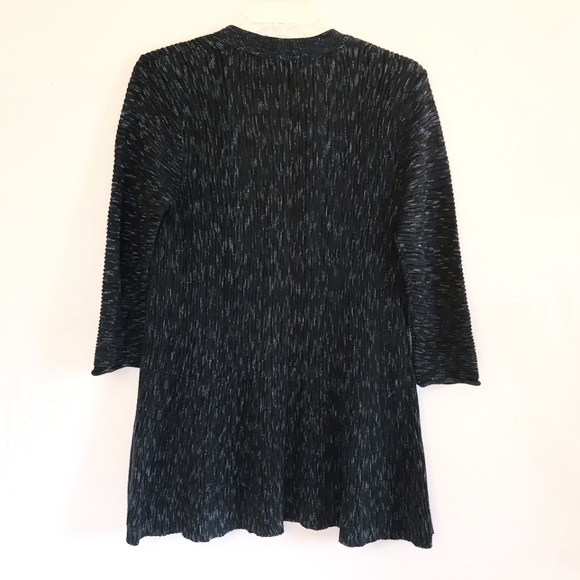 Style & Co Blue Button Front Sweater cardigan womens size medium - Picture 7 of 13